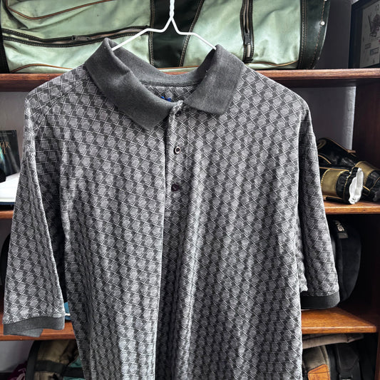 Vintage diamond black polo