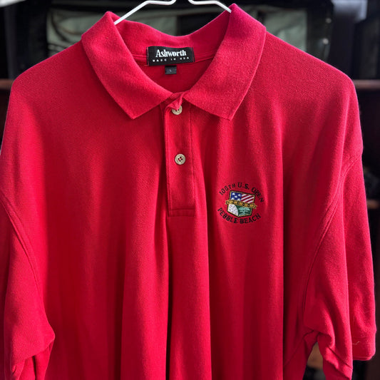 Vintage Pebble Beach 2000 100th US Open Ashworth Polo