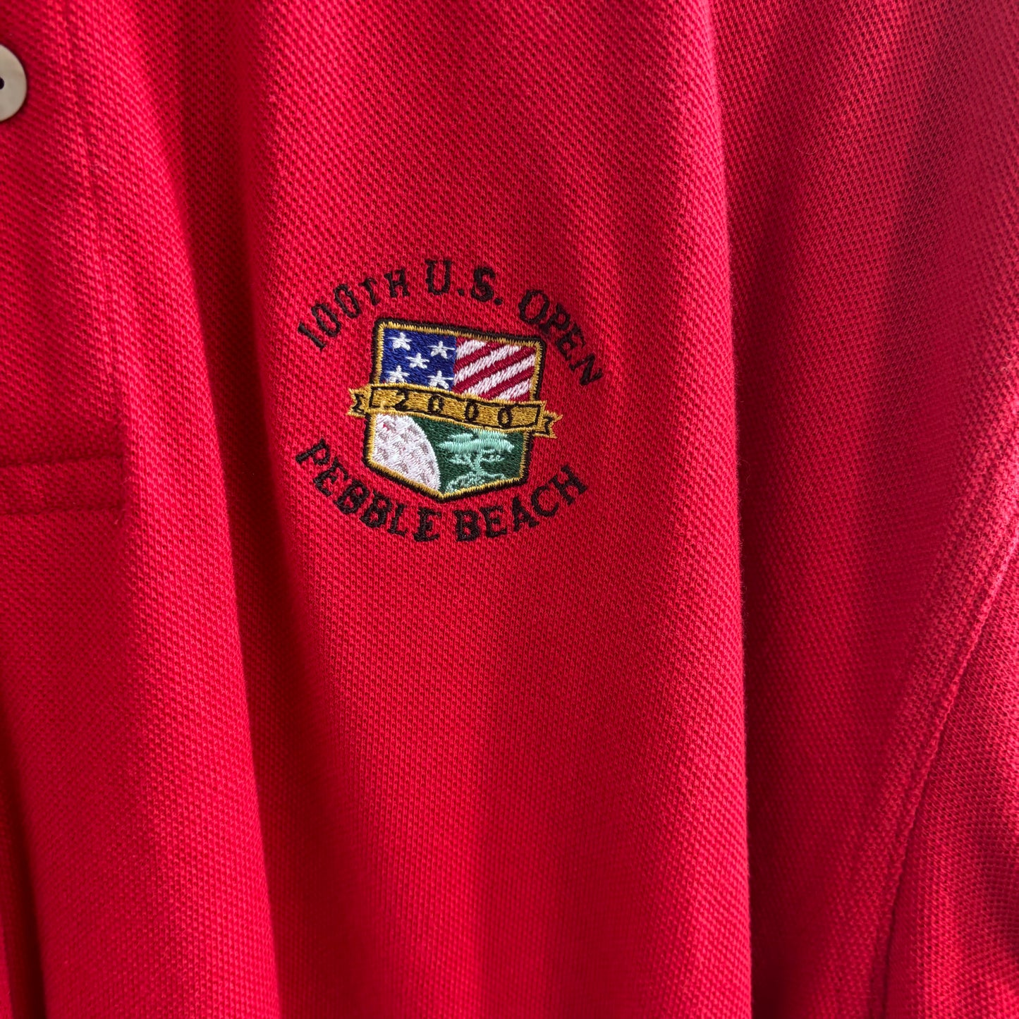 Vintage Pebble Beach 2000 100th US Open Ashworth Polo