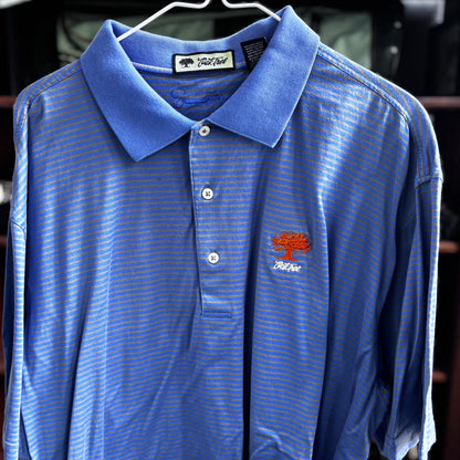 Vintage Oak Tree blue polo
