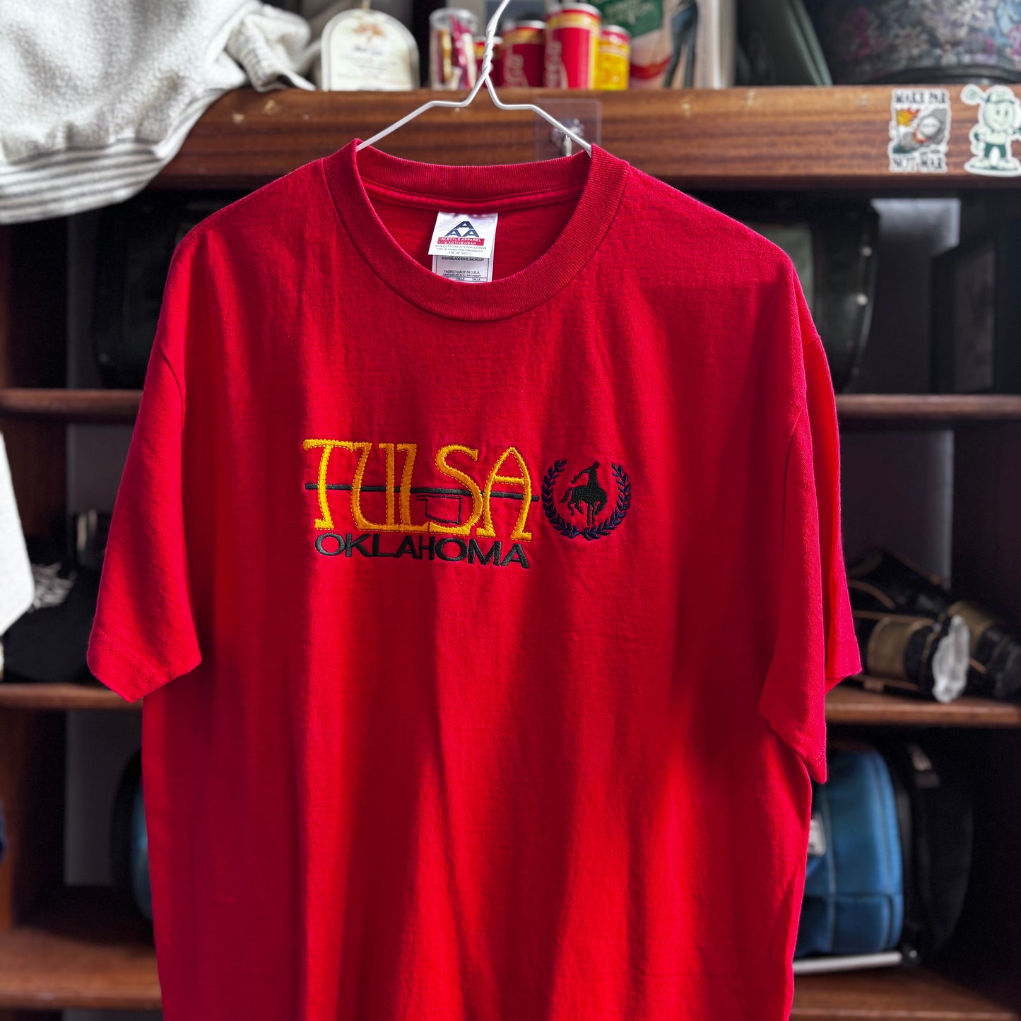 Vintage Tulsa red t shirt