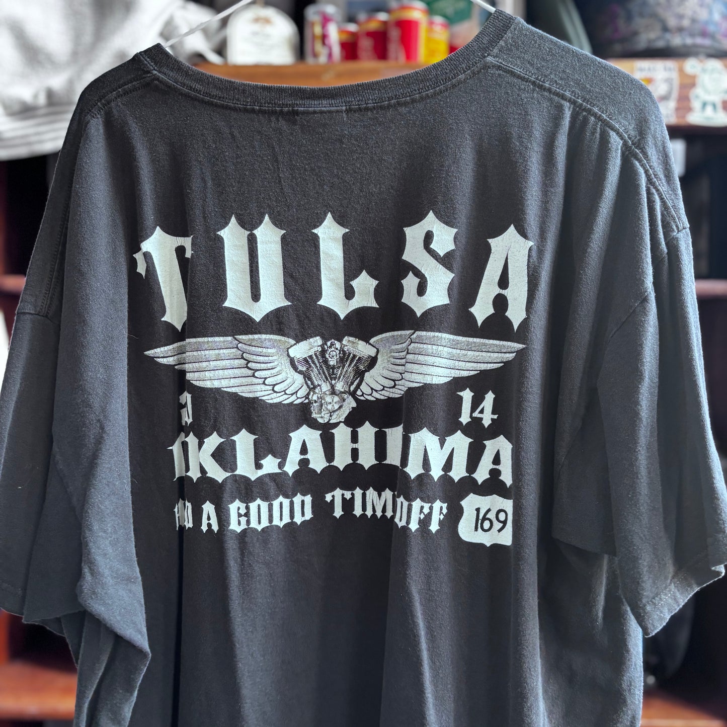 Vintage Tulsa motorcycle shirt