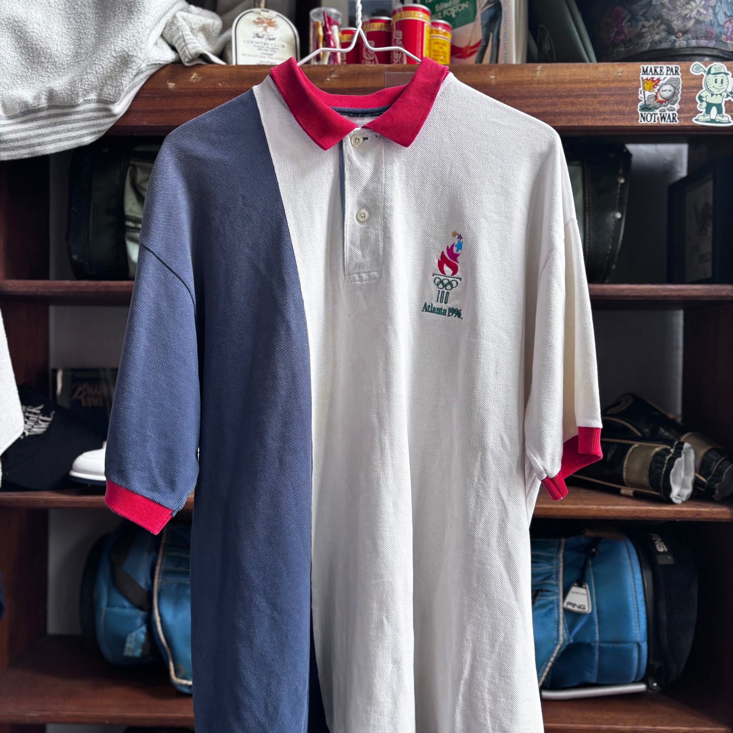 Vintage 1996 Olympics golf polo