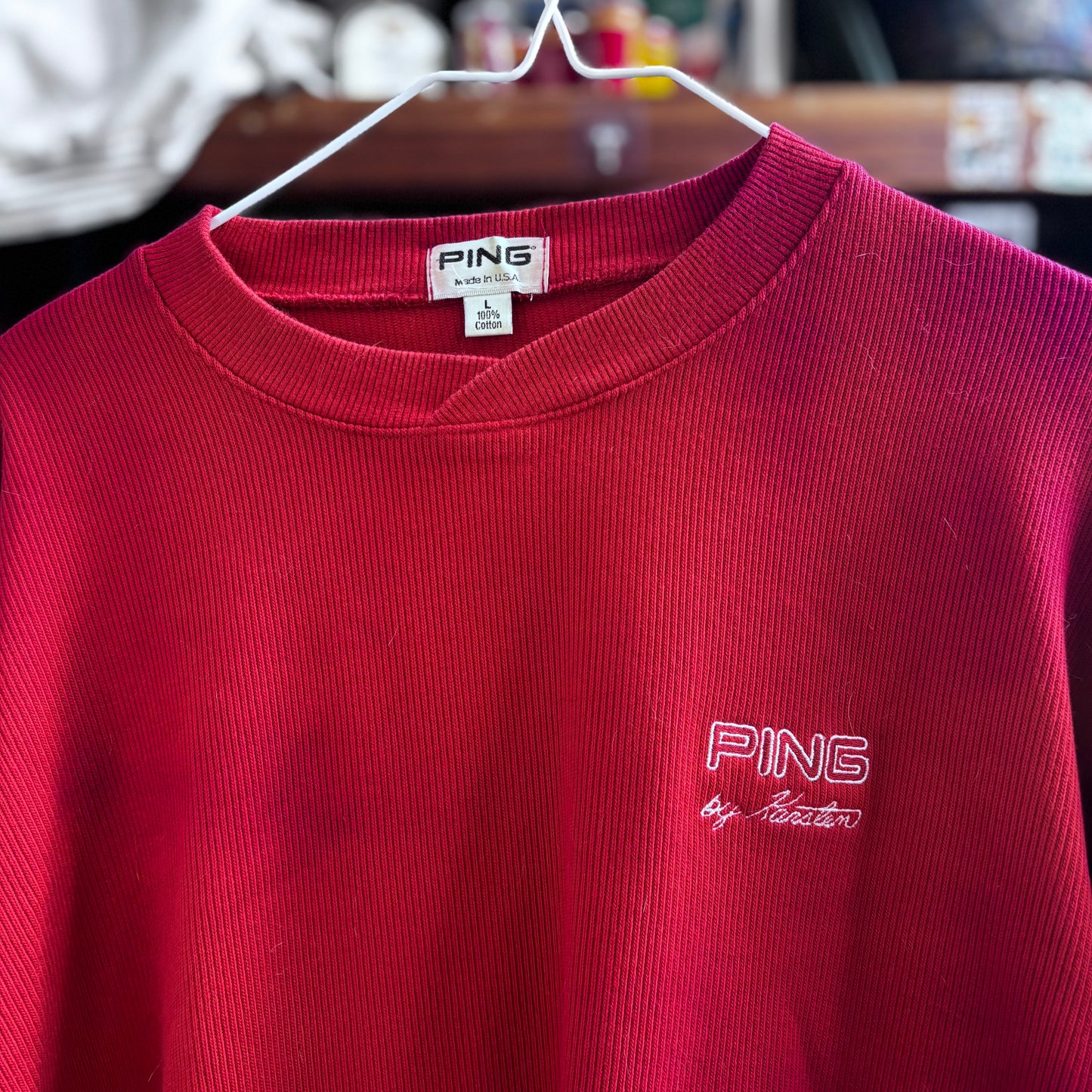 Vintage Ping by Karsten red sweater