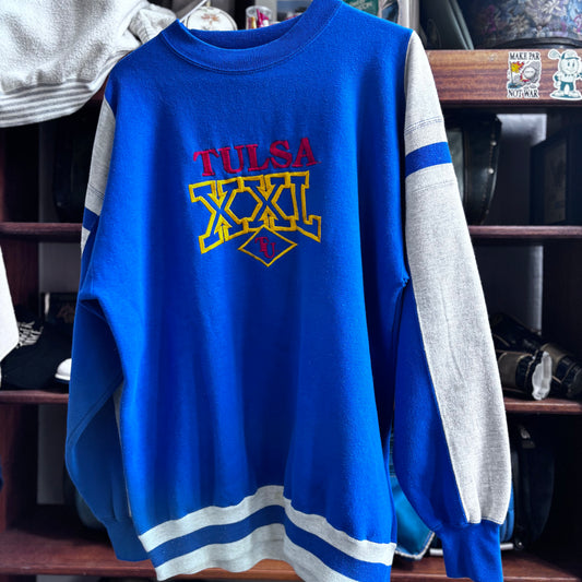 Vintage Tulsa sweatshirt blue