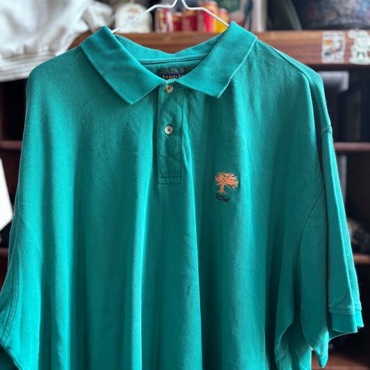 Vintage green Oak Tree golf polo