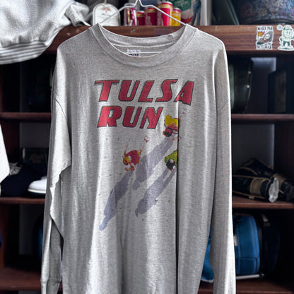Vintage Tulsa Run grey longsleeve
