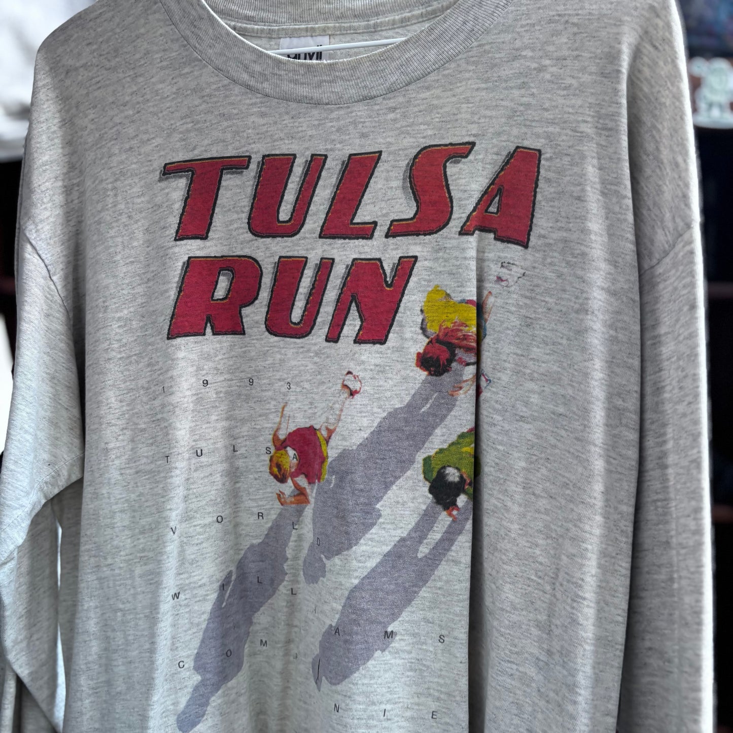 Vintage Tulsa Run grey longsleeve