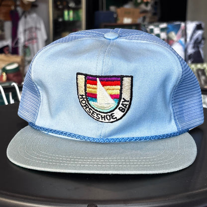 Vintage Horseshoe Bay hat blue