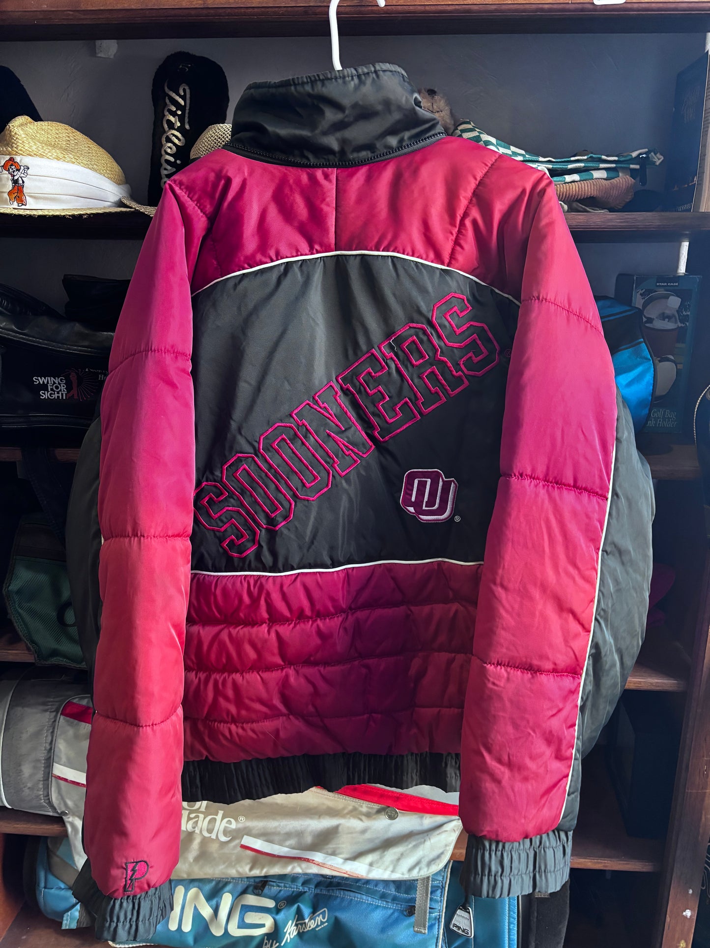 Vintage Oklahoma Sooners OU coat jacket