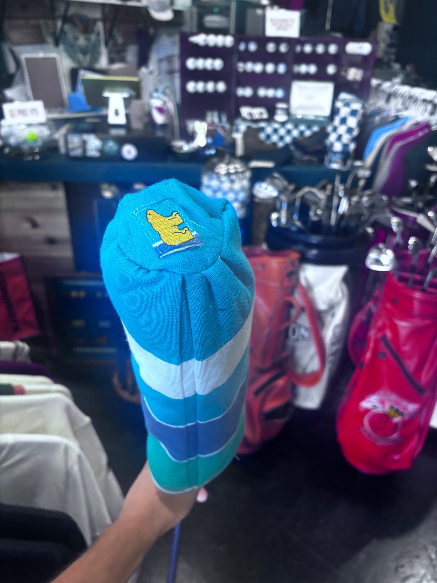 Vintage Golden Bear Polo Jack Nicklaus 3 wood head cover