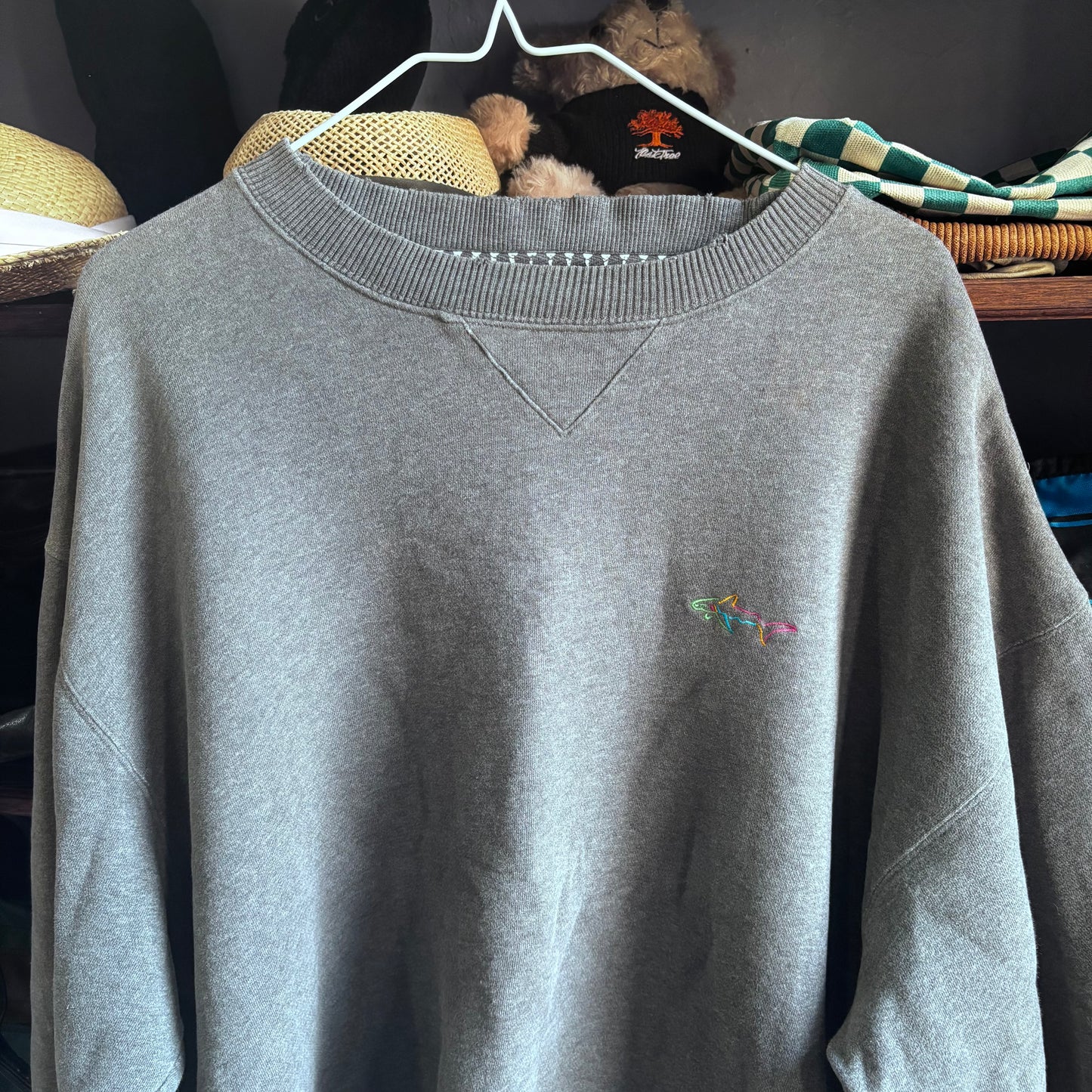 Vintage Greg Norman Shark distressed crewneck sweatshirt