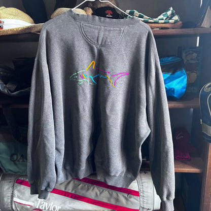 Vintage Greg Norman Shark distressed crewneck sweatshirt
