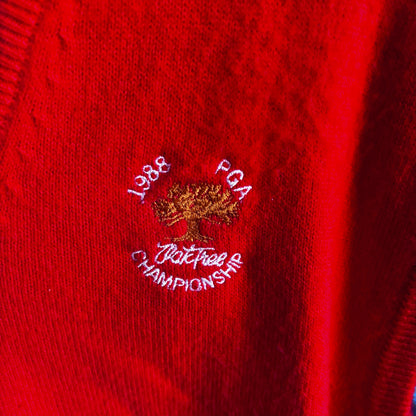 Vintage 1988 PGA championship rare Oak Tree golf vest golf