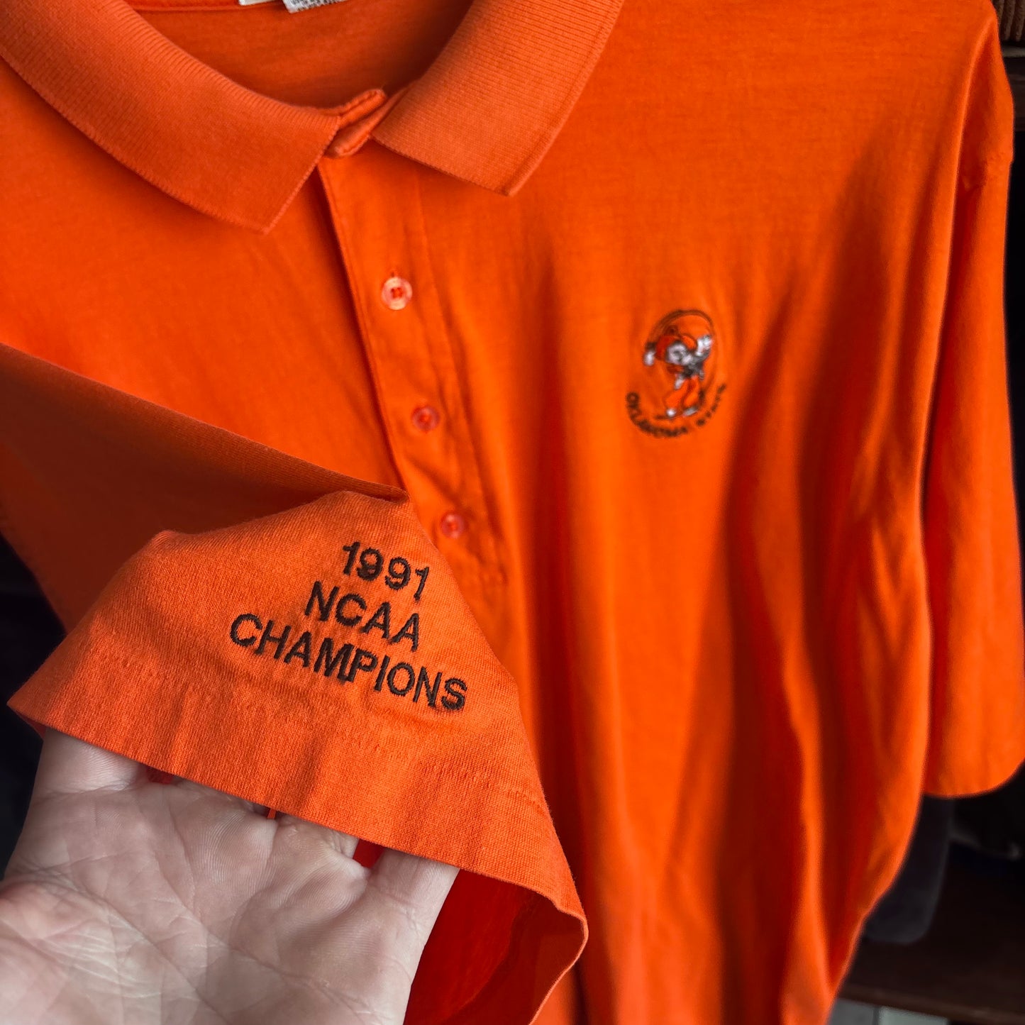 Vintage PING by Karsten NCAA champion 1991 OSU Oklahoma State polo