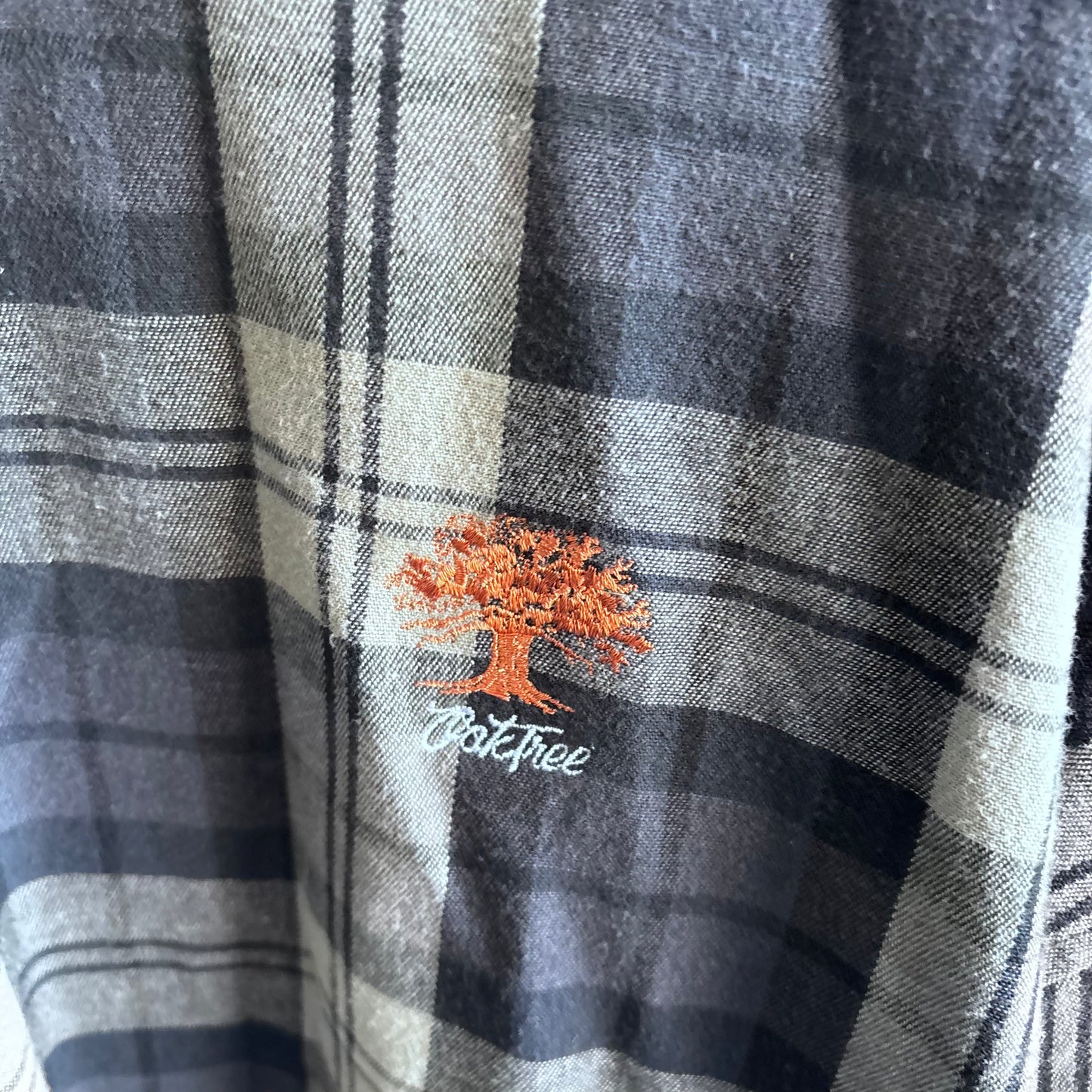 Vintage Oak Tree golf plaid pullover