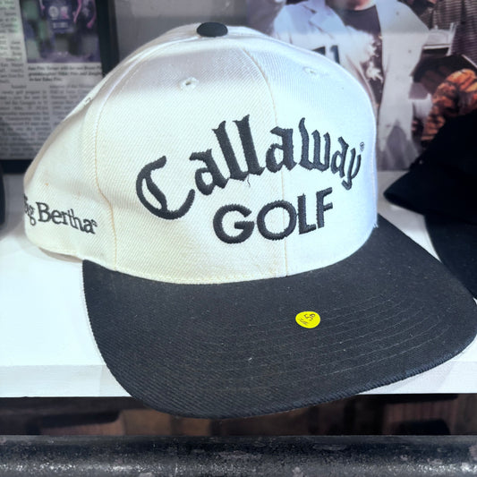 Vintage Callaway Big Bertha golf hat leather strap back