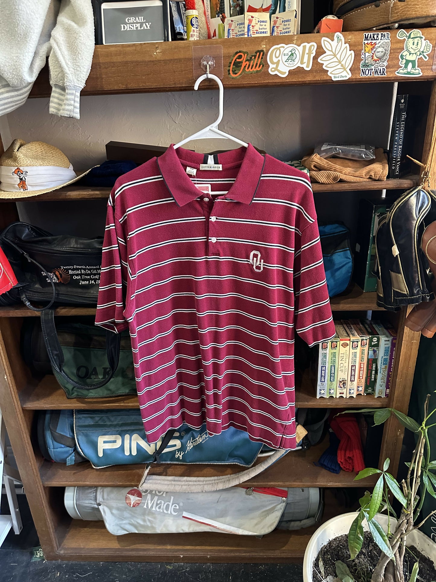 Vintage stripped OU cutter polo